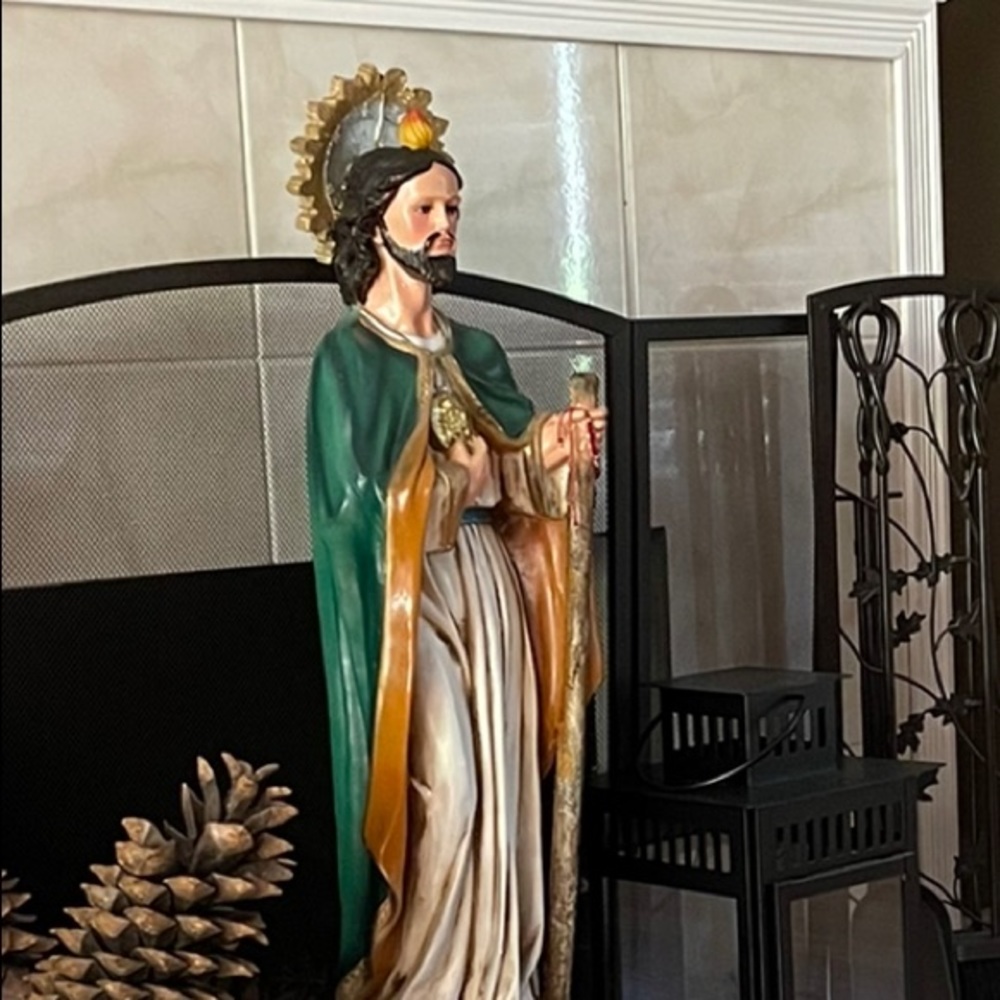 Saint Judas Tadeo - saint of money and wealth. Statue.
